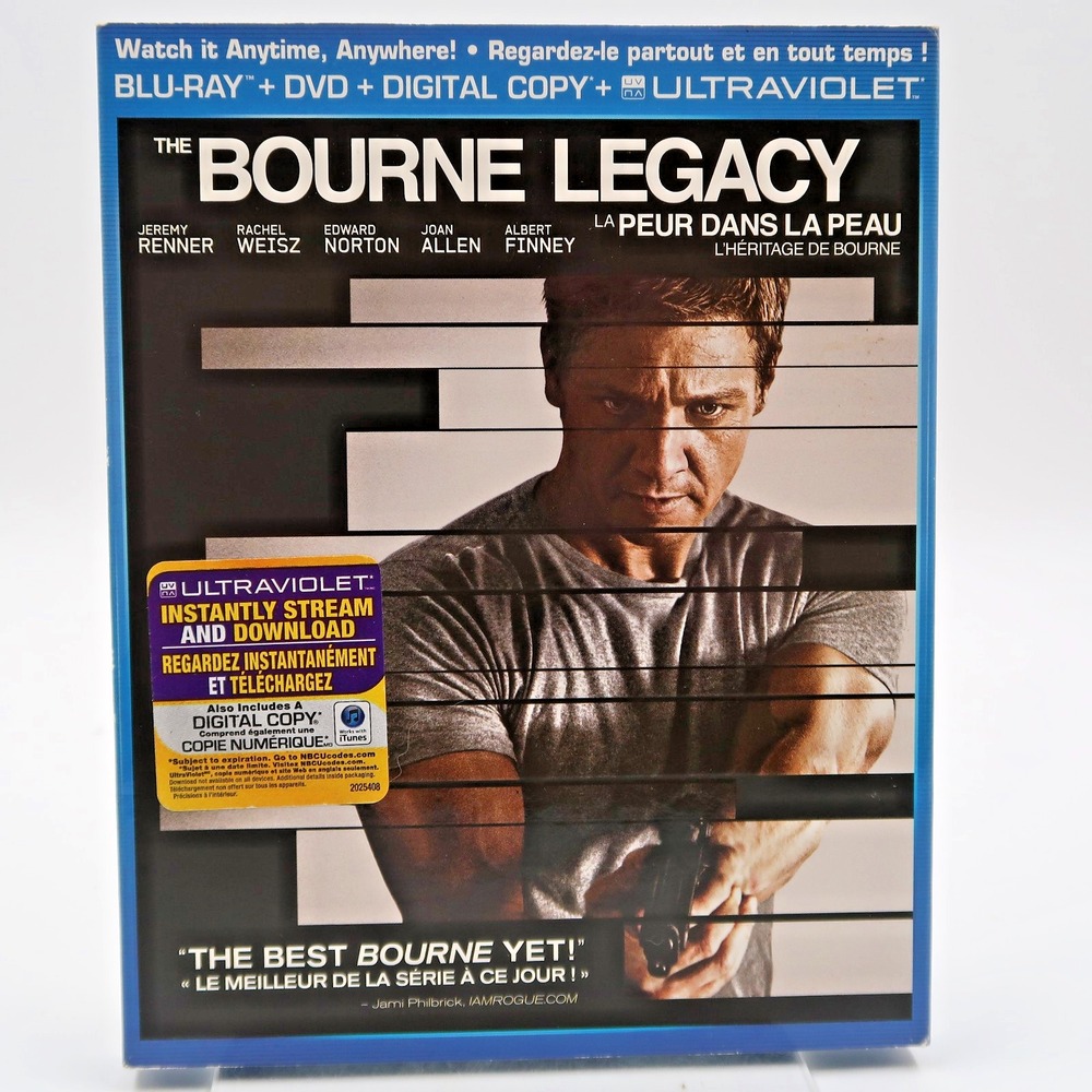 The Bourne Legacy Blu-ray DVD Jeremy Renner Rachel Weisz Edward Norton 2012